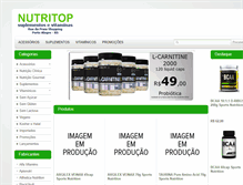 Tablet Screenshot of nutritop.com.br